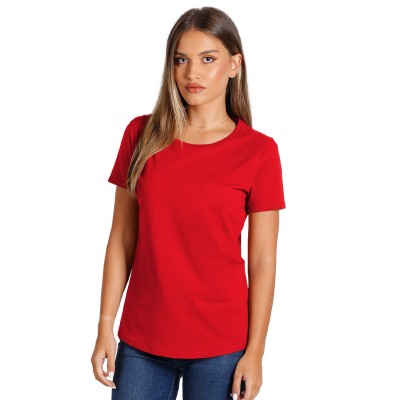 TERRA LADY, organic combed cotton t-shirt, 150 g/m2, red