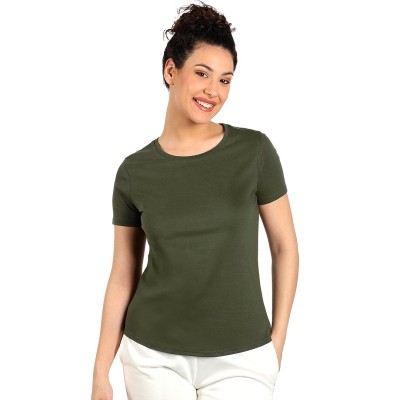 TERRA LADY, organic combed cotton t-shirt, 150 g/m2, olive
