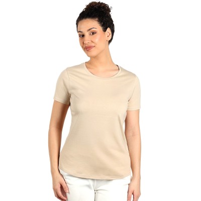 TERRA LADY, organic combed cotton t-shirt, 150 g/m2, beige