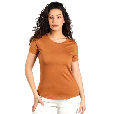 TERRA LADY, organic combed cotton t-shirt, 150 g/m2, light brown
