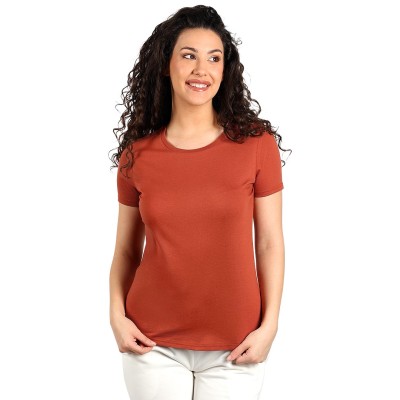 TERRA LADY, organic combed cotton t-shirt, 150 g/m2, caramel