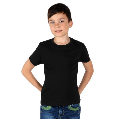 TERRA KID, children's t-shirt made of organic combed cotton, 150g/m2, black