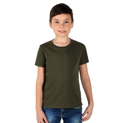 TERRA KID, children's t-shirt made of organic combed cotton, 150g/m2, olive