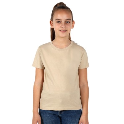 TERRA KID, children's t-shirt made of organic combed cotton, 150g/m2, beige