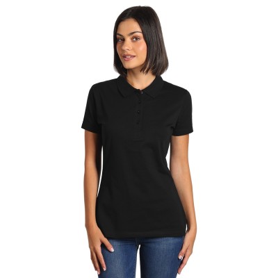 PREMIUM POLO LADY, polo shirt, 180 g/m2, black