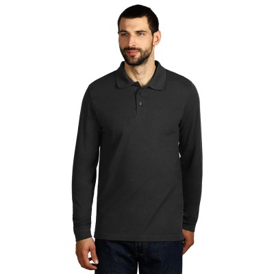 GATOR, long sleeved polo shirt, 200 g/m2, dark gray