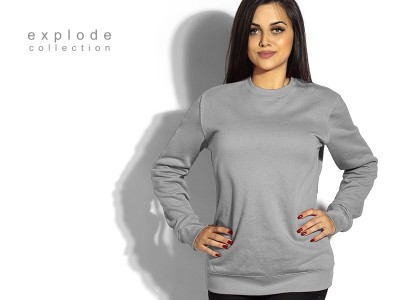 SPRING, unisex sweatshirt, round neck, gray