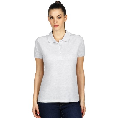 SUNNY, women's polo shirt, 180 g/m2, light ash