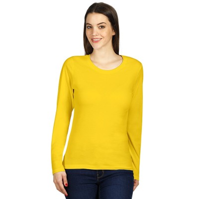 MISS, women’s long sleeve shirt, 160 g/m2, yellow