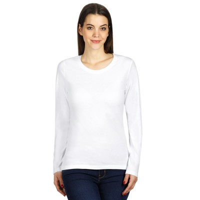 MISS, women’s long sleeve shirt, 160 g/m2, white