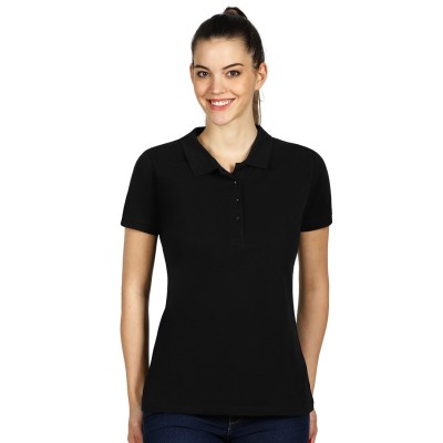 TOP GUN LADY, women's polo shirt, 210 g/m2, black