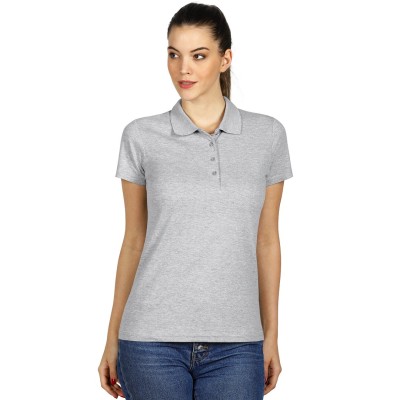 UNA, women's polo shirt, 180 g/m2, ash