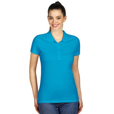 UNA, women's polo shirt, 180 g/m2, turquoise