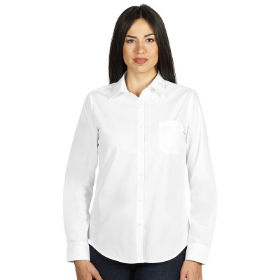 BUSINESS LSL WOMEN, women's long sleeve shirt, classic adjusted fit, white