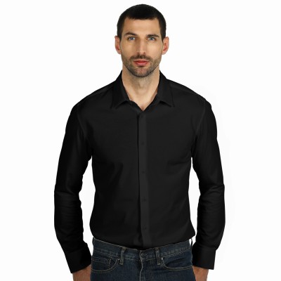 BOND LSL, men's long sleeve shirt, black