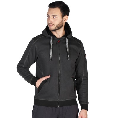 ARGON, hooded sweatshirt, dark ash