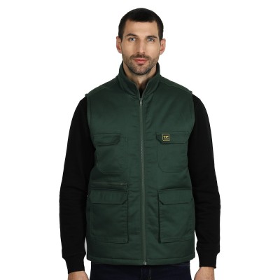 CRAFT VEST II, workwear vest, forest green
