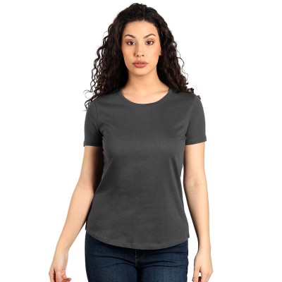 MASTER LADY, women's t-shirt, 100% cotton, slim fit, dark gray