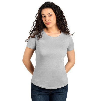 MASTER LADY, women's t-shirt, 100% cotton, slim fit, gray