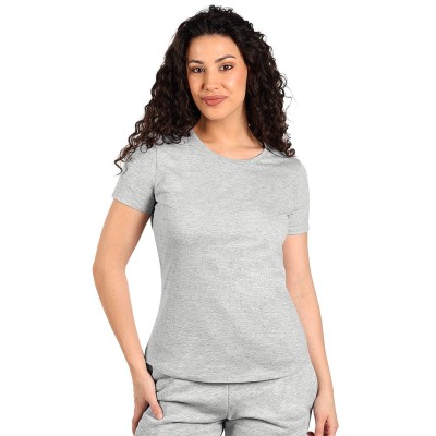 MASTER LADY, women's t-shirt, 100% cotton, slim fit, ash