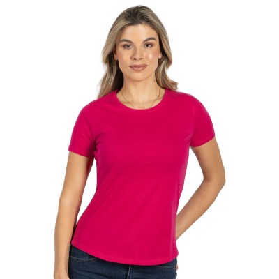 MASTER LADY, women's t-shirt, 100% cotton, slim fit, fuchsia