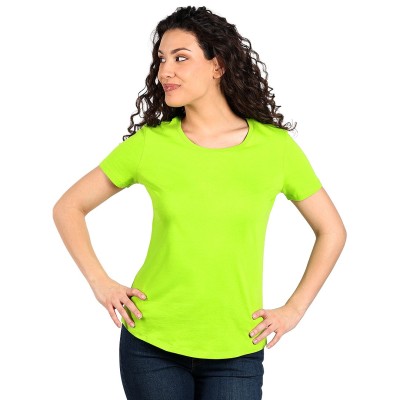 MASTER LADY, women's t-shirt, 100% cotton, slim fit, kiwi