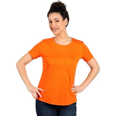 MASTER LADY, women's t-shirt, 100% cotton, slim fit, orange
