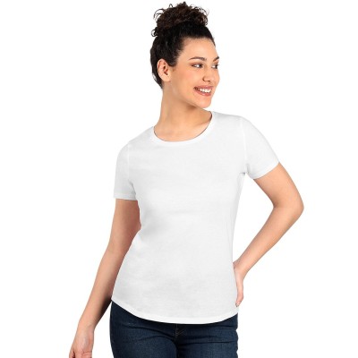 MASTER LADY, women's t-shirt, 100% cotton, slim fit, white