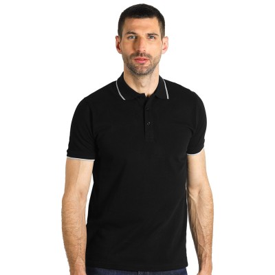 ATLANTIC, polo shirt, 190 g/m2, black