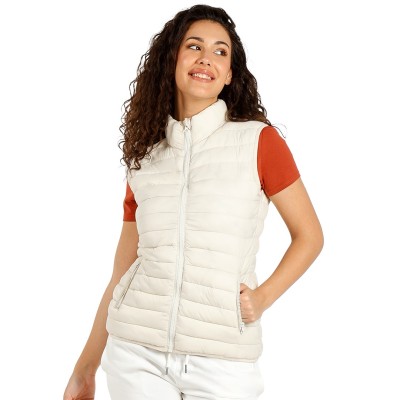 LIBERTY VEST WOMEN, light padded bodywarmer, off white