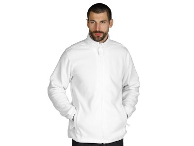 POLARIS, unisex polar fleece sweatshirt, white
