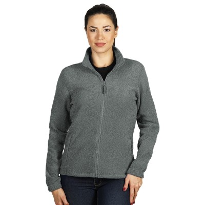 POLARIS LADY, women's polar fleece jacket/sweatshirt, ash