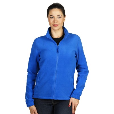 POLARIS LADY, women's polar fleece jacket/sweatshirt, royal blue