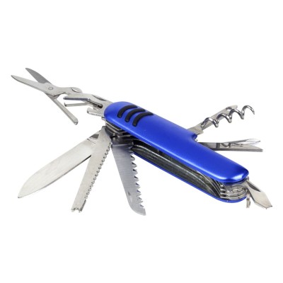 EXPERT, multifunctional knife, 12 functions, blue