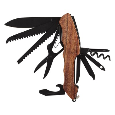 ADVENTURER, multifunctional knife, 12 functions, beige