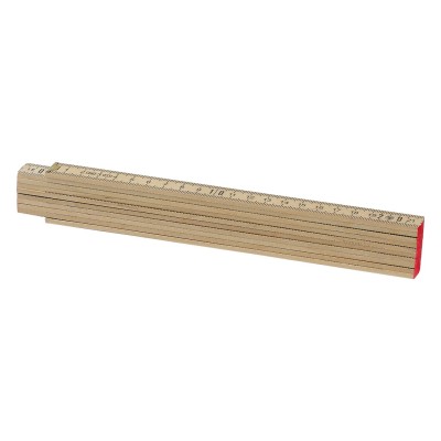 BAU, foldable ruler, 2 m, beige