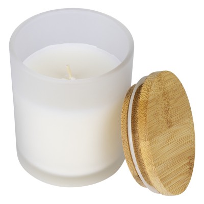 AMORE, scented candle, white