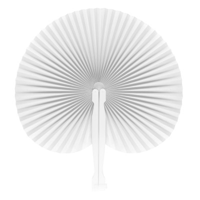 BORA BORA, hand fan, white