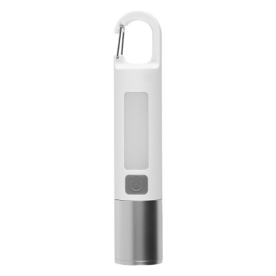 KLAUS, rechargeable flashlight with 1.200 mah battery capacity (8 led), white
