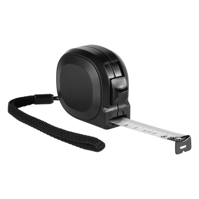 INCH 3, measuring tape, 3m, black