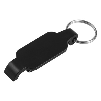CLIPER, key holder with bottle opener, black