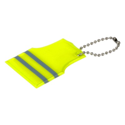 ALERT, key holder, neon yellow