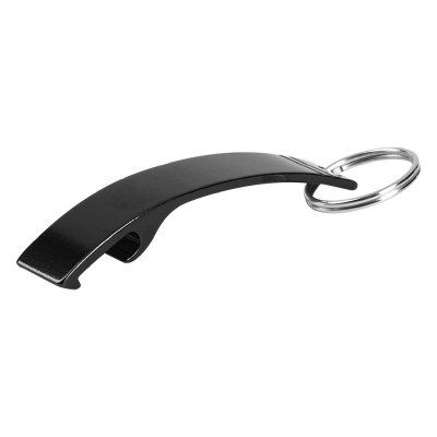 BARMEN, key holder with bottle opener, black