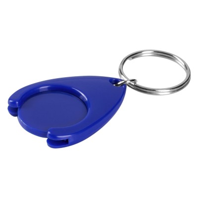 TOKEN, key holder with shopping cart token, royal blue