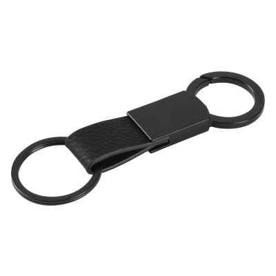 RAVEN, key holder with carabiner, black