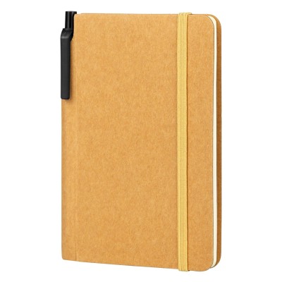 NATURA, notebook with pen, beige