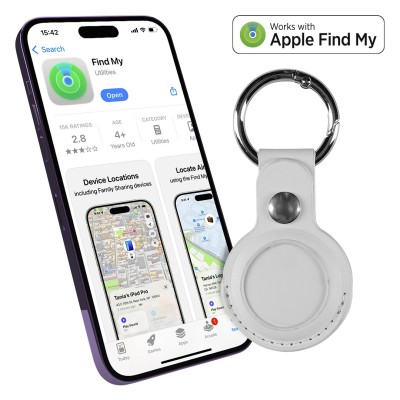 LOCATEPRO, find my keyholder tag, white