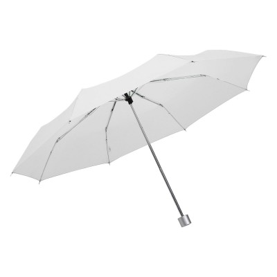 SUPER MINI, foldable umbrella, manual opening, white