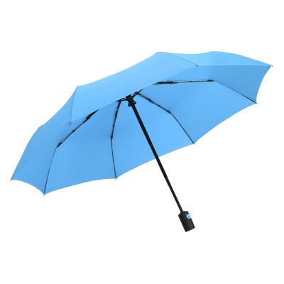 FIORE,  foldable windproof umbrella with auto open/close function, turquoise