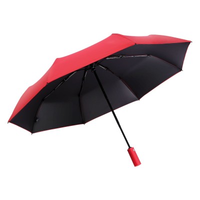 ALLEGRO,  foldable windproof umbrella with auto open/close function, red